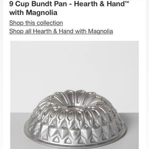 Magnolia 🥮 Hearth & Hand Bundt Pan Joanna Gaines